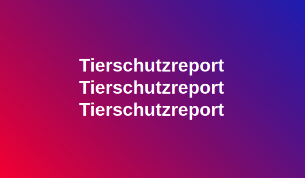 Tierschutzreport