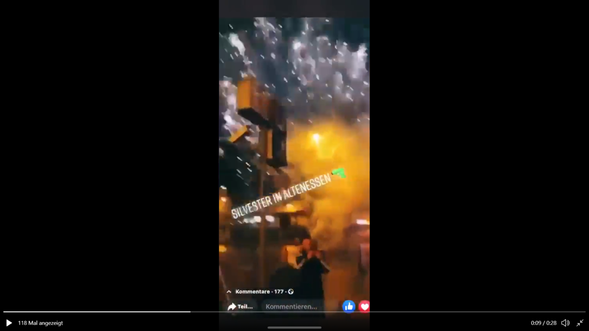 Horror Silvesternacht am Altenessener Markt und Kurfürstenstraße in Schrift, Bild, und Ton!