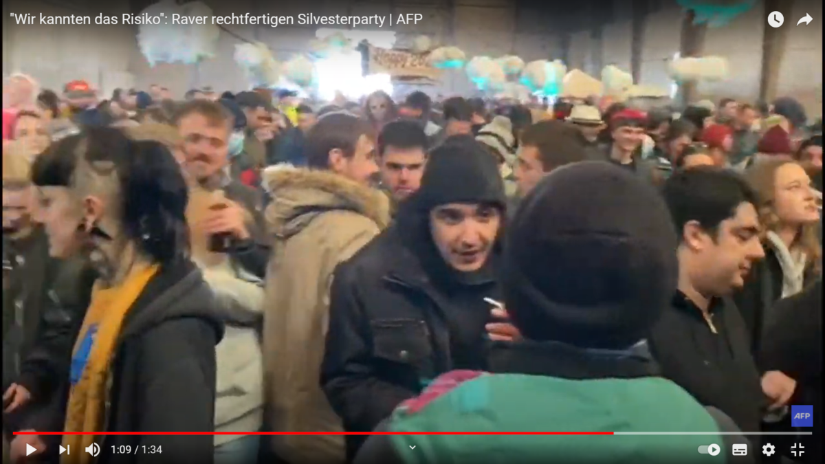 Frankreich: „Wir kannten das Risiko“: Raver rechtfertigen Silvesterparty in Westfrankreich!