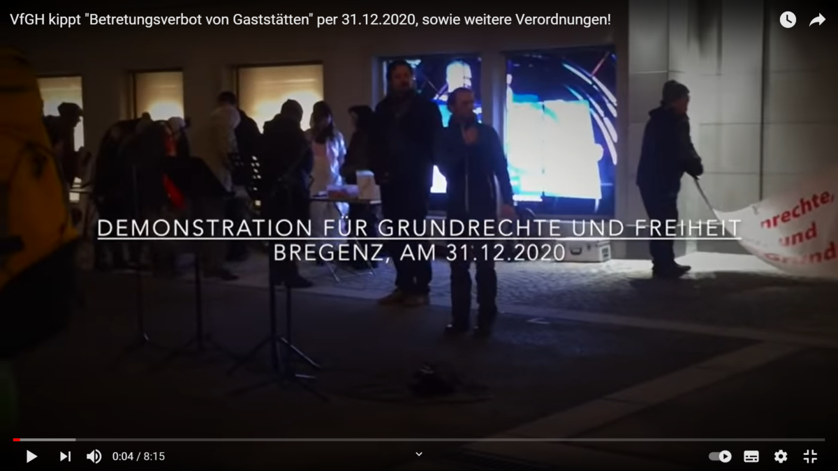 Eilmeldung aus Österreich: VfGH kippt „Betretungsverbot von Gaststätten“ per 31.12.2020, sowie weitere Verordnungen!