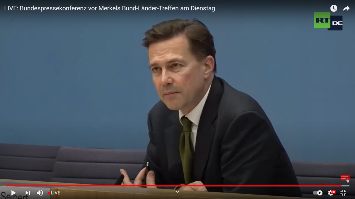 LIVE: Bundespressekonferenz vor Merkels Bund-Länder-Treffen am Dienstag!