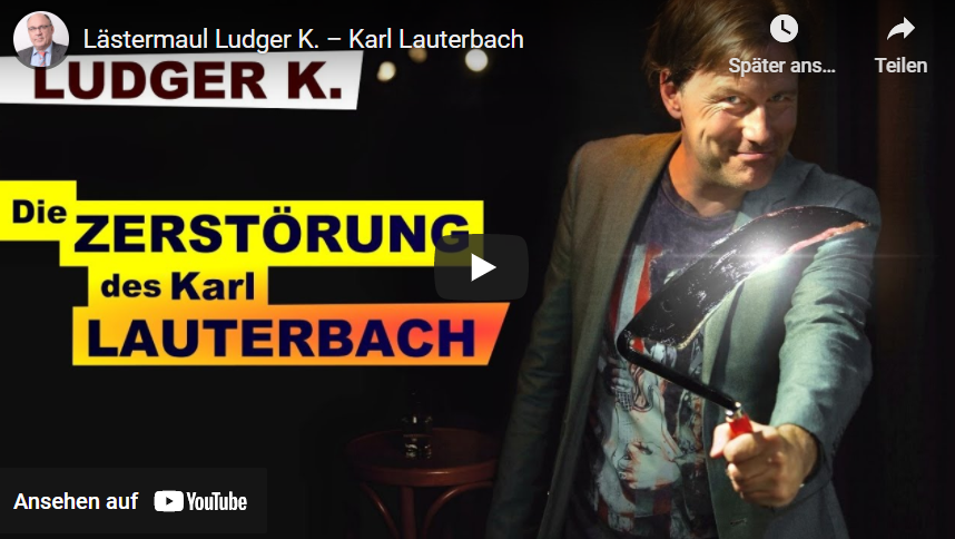 Lästermaul Ludger K. –  Hüten sich vor solchen Schwätzern wie Karl Lauterbach (SPD)!