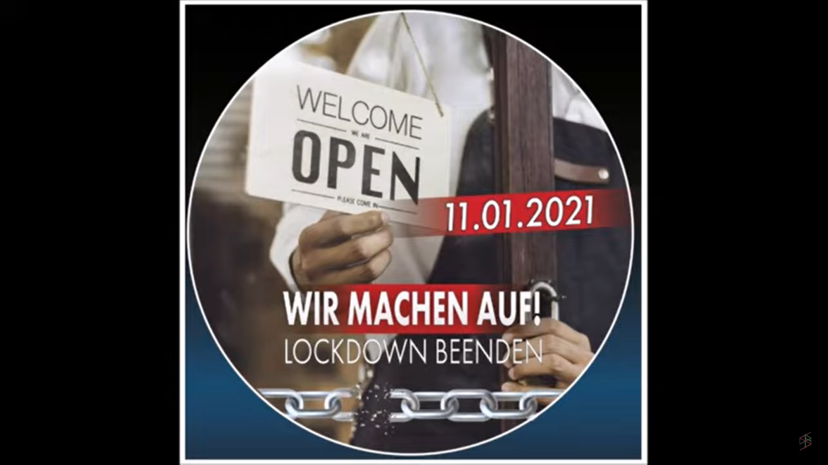 Revolution in Deutschland? Widerstandsprojekt – Wir machen auf! Lockdown beenden!