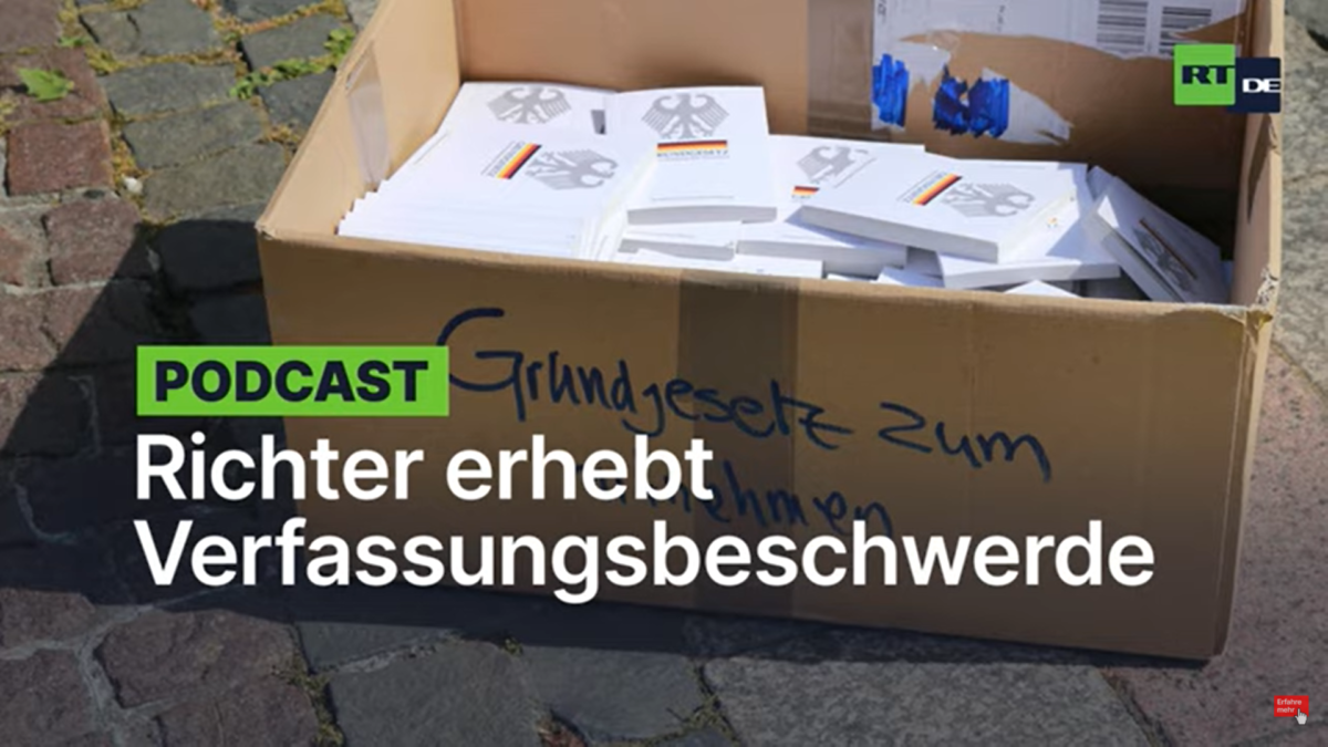 Deutscher Richter erhebt Verfassungsbeschwerde gegen Corona-Politik der Regierung!