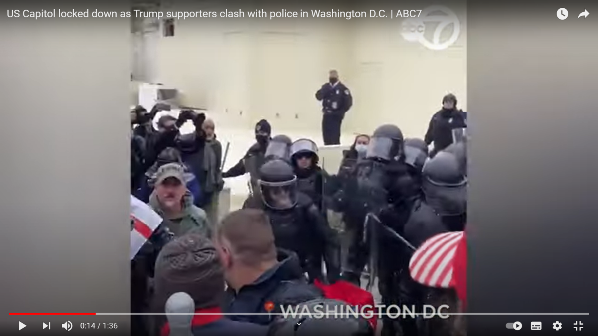 Das US-Kapitol wurde gesperrt, als Trump-Anhänger in Washington DC mit der Polizei zusammenstießen