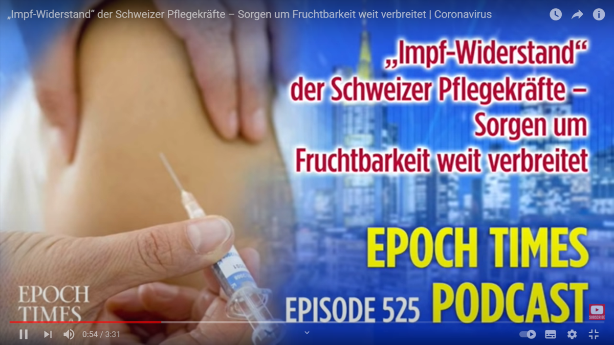Corona-Impf-Widerstand der Schweizer Pflegekräfte – Sorgen um Fruchtbarkeit weit verbreitet!