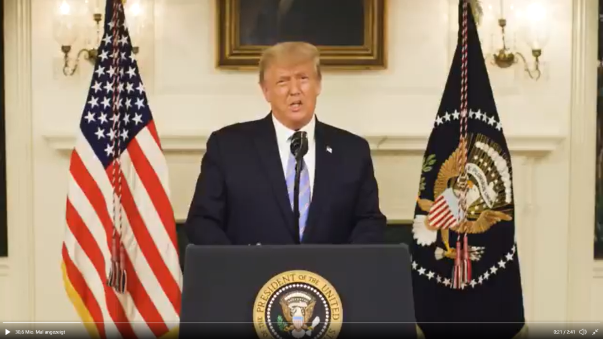 +++ Eilmeldung +++ Weichgespülter Trump knickt ein und gibt Wahlniederlage zu und verurteilt den Sturm auf das Kapitol!