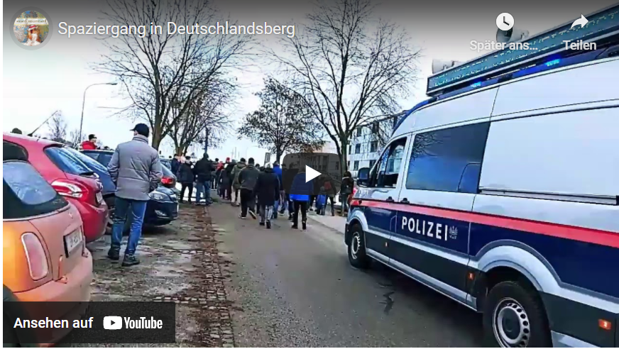 Österreich marschiert wieder! 300 Personen beim Spaziergang in Deutschlandsberg! Nur 7 Polizisten vor Ort!