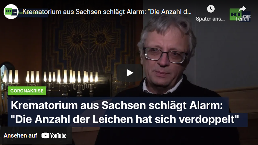 Corona-Ticker – Krematorium aus Sachsen schlägt Alarm: „Die Anzahl der Leichen hat sich verdoppelt“