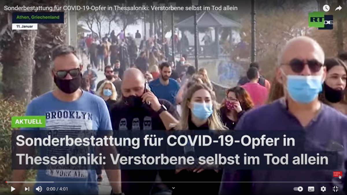 Sonderbestattung für COVID-19-Opfer in Thessaloniki: Verstorbene selbst im Tod allein!