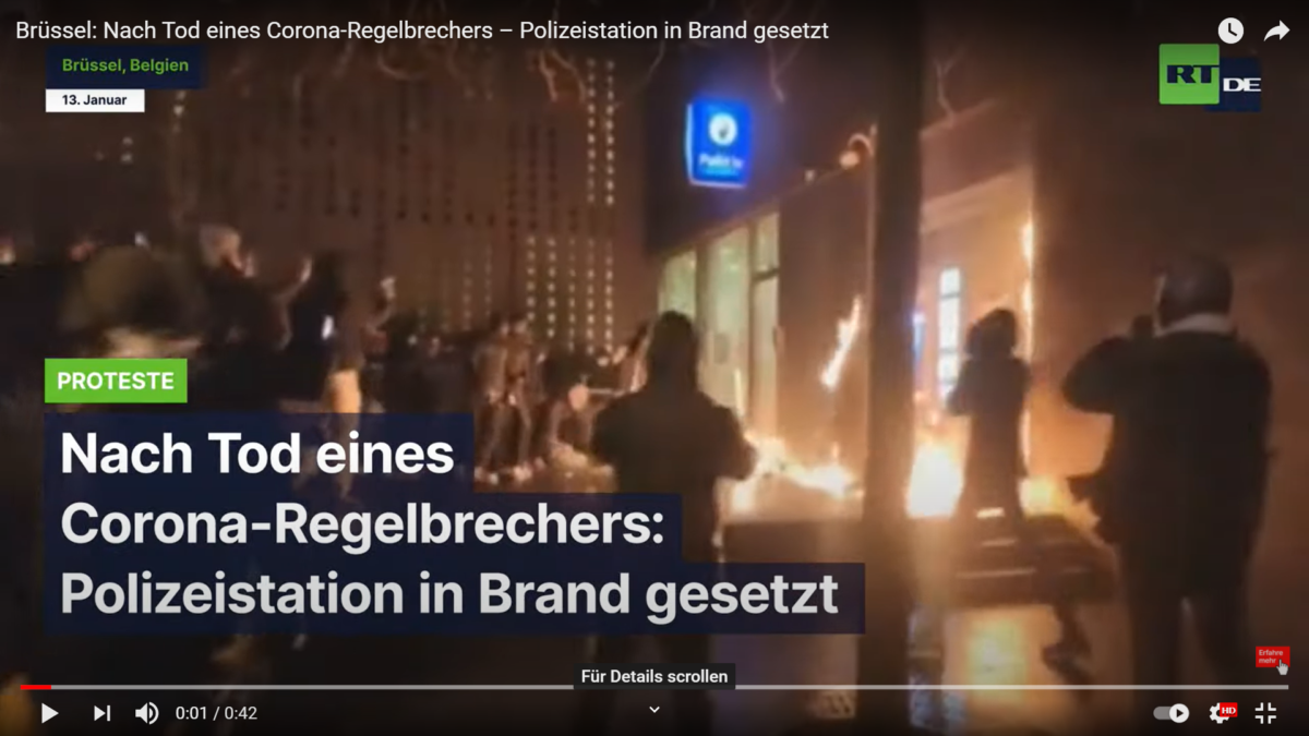 Brüssel: Nach Tod eines Corona-Regelbrechers – Polizeistation in Brand gesetzt