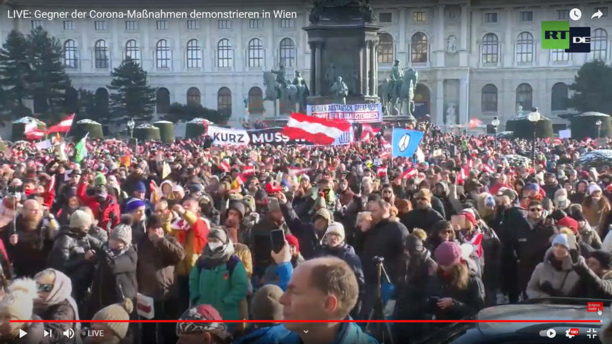 Österreicher haben Eier! Gegner der Corona-Maßnahmen demonstrieren in Wien!