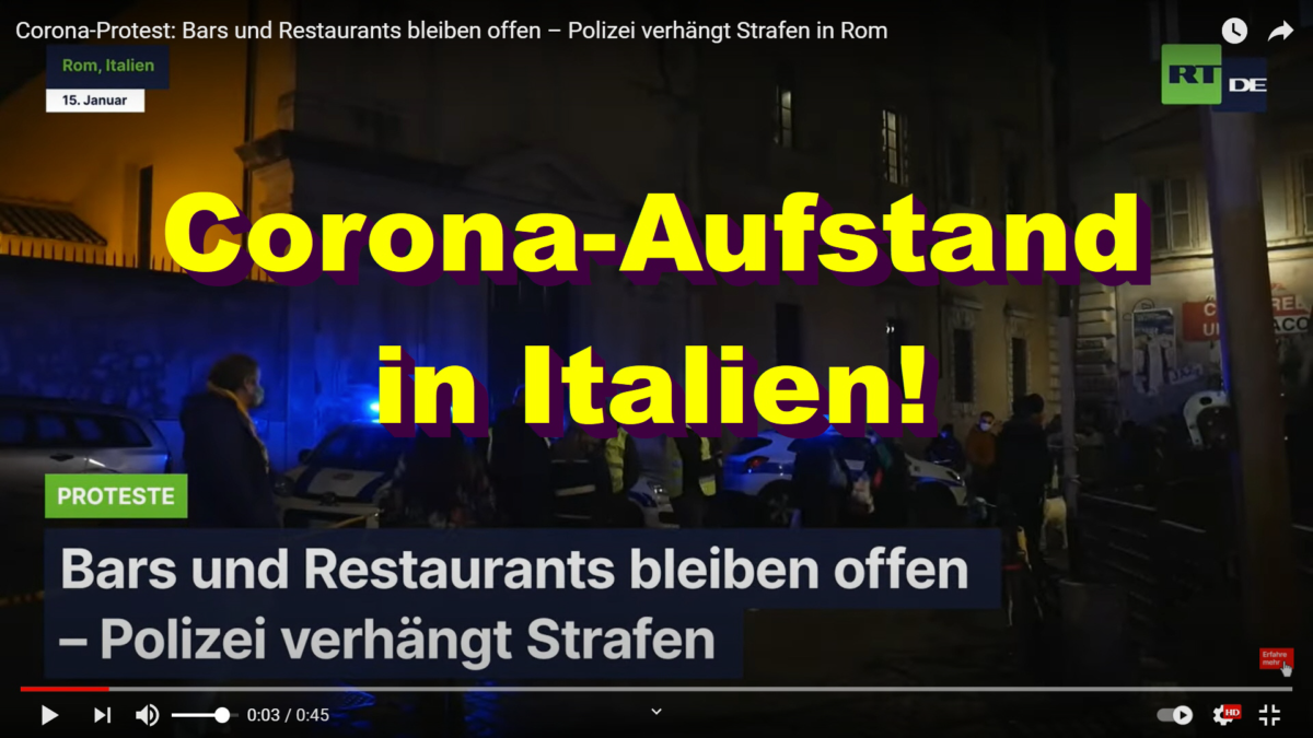 Corona-Aufstand in Italien: Bars und Restaurants bleiben offen – Polizei verhängt Strafen in Rom!