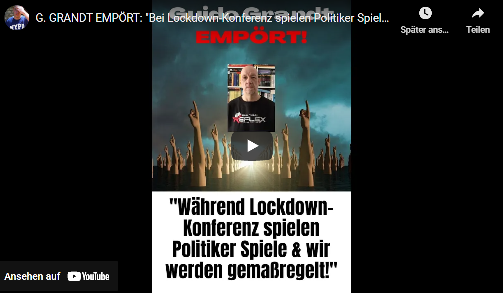 EMPÖRT: „Bei Lockdown-Konferenz spielen Politiker Spiele & wir werden gemaßregelt!“