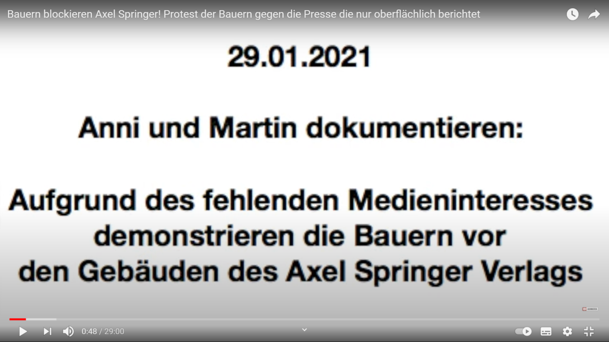Lügenpresse? Mainstream-Presse schweigt! Kein Bericht über Bauernproteste in Berlin!
