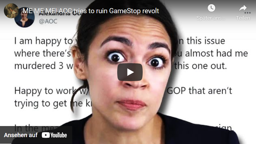 AOC versucht GameStop Revolte zu ruinieren