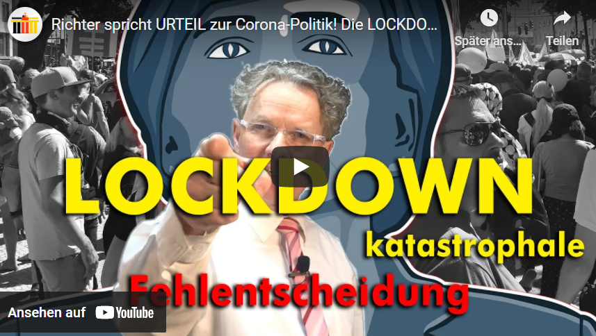 Richter spricht URTEIL zur Corona-Politik! Die LOCKDOWN Lügen fliegen auf!