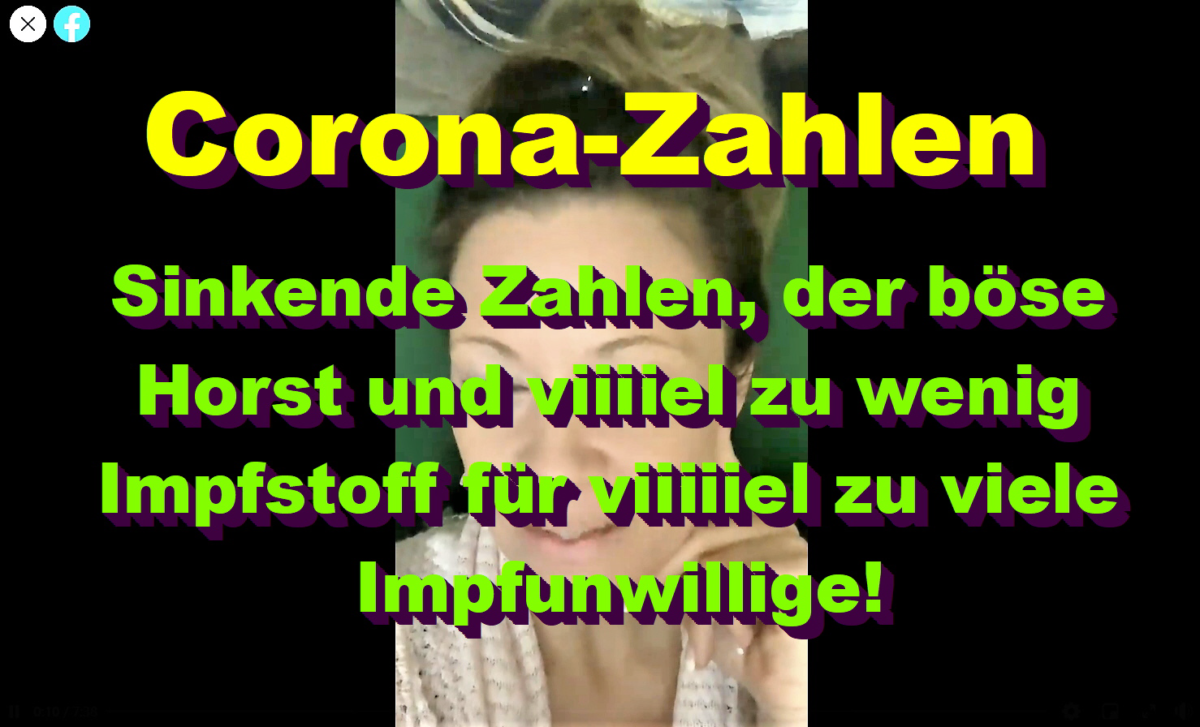 Corona-Zahlen: Sinkende Zahlen, der böse Horst und viiiiel zu wenig Impfstoff für viiiiiel zu viele Impfunwillige!