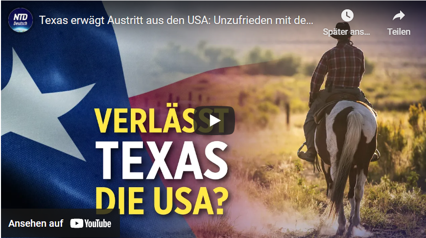 Texas erwägt Austritt aus den USA: Unzufrieden mit der Bundesregierung
