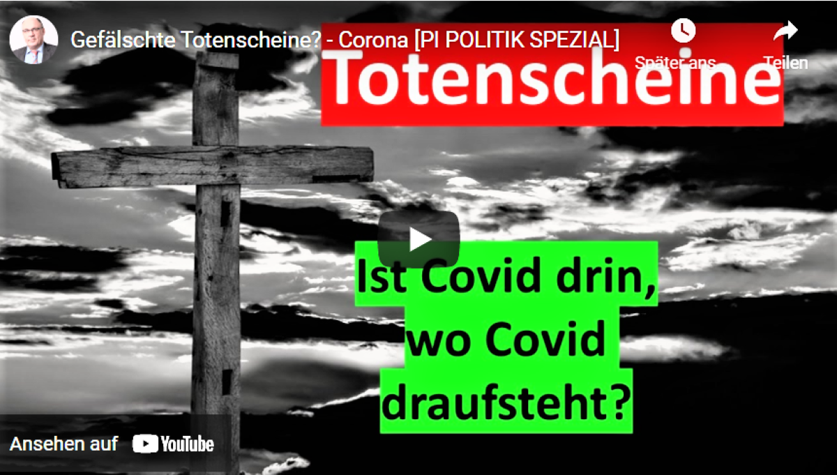 Gefälschte Totenscheine? – Corona!