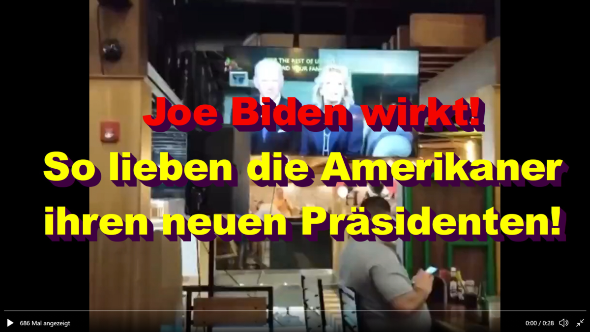 Puh-Rufe Joe Biden wirkt! So lieben die Amerikaner ihren neuen Präsidenten!