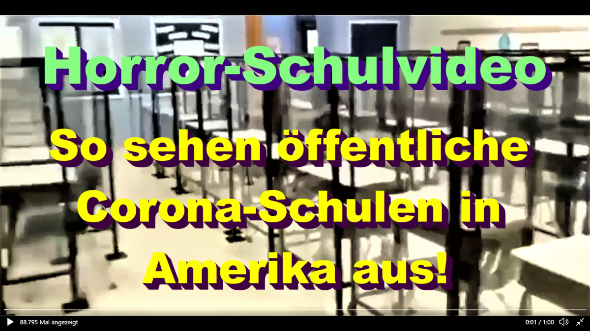 Horror Schulvideo: So sehen öffentliche Corona-Schulen in Amerika aus!