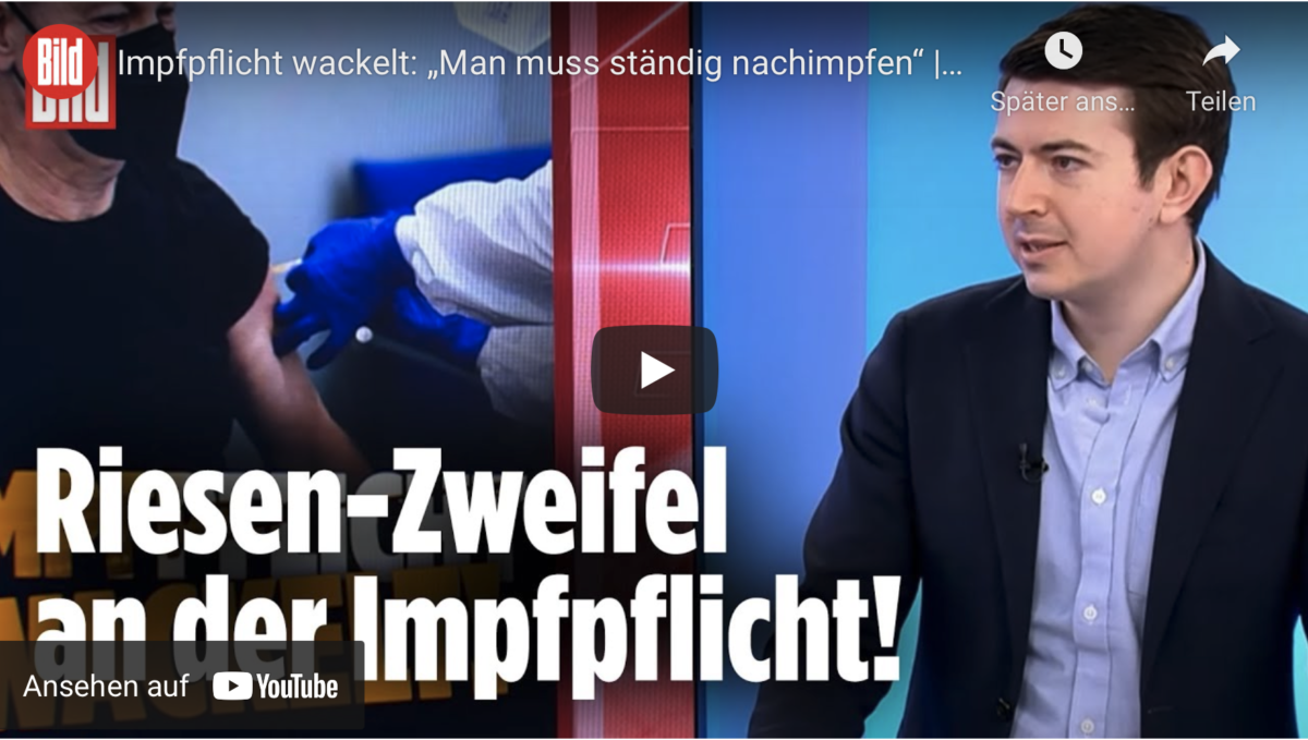 Die Impfpflicht wackelt: „Man muss ständig nachimpfen“ !