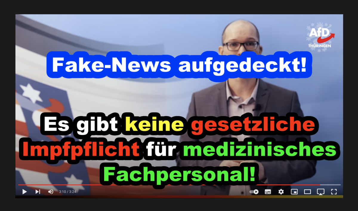 Fake News aufgedeckt! Es gibt keine gesetzliche Impfpflicht für medizinisches Fachpersonal!