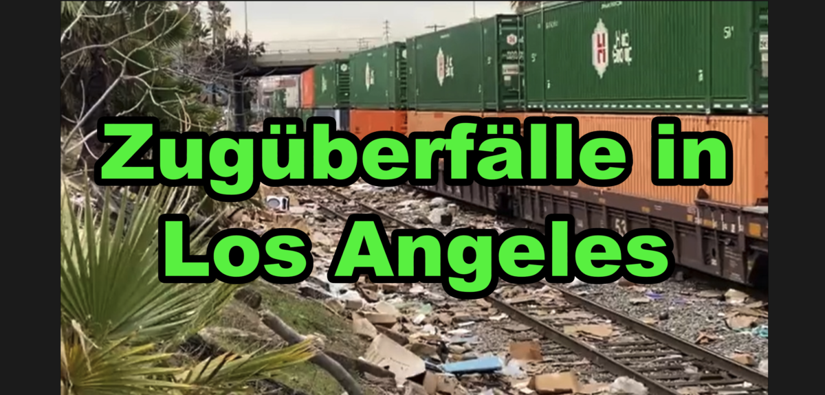Zugüberfälle in Los Angeles: Schockierende Fotos zeigen ein Meer von weggeworfenen Kisten!