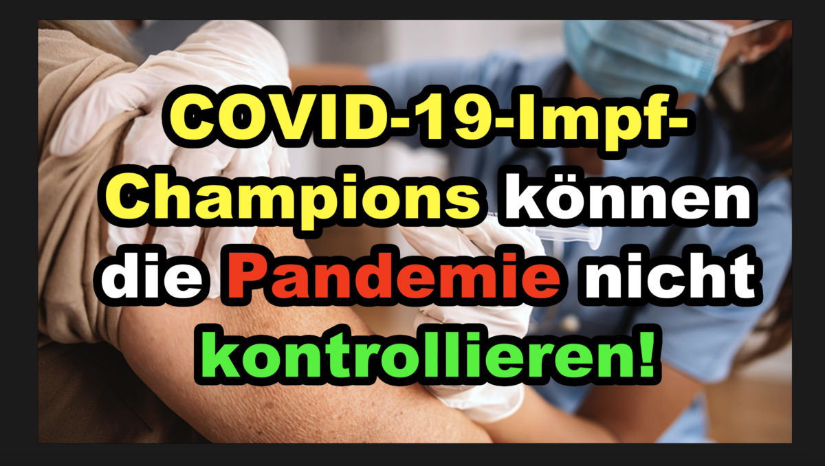 WHO: COVID-19-Impf-Champions können die Pandemie nicht kontrollieren!