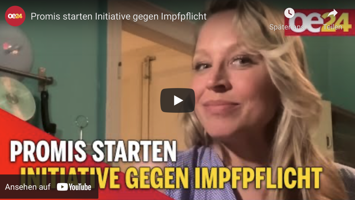 Österreich: Promis starten Initiative gegen Impfpflicht!
