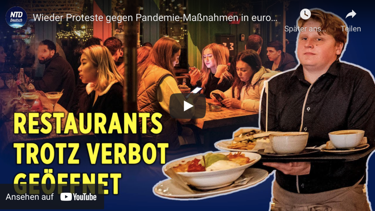Corona-Widerstand wächst: Restaurants trotz Verbot geöffnet!