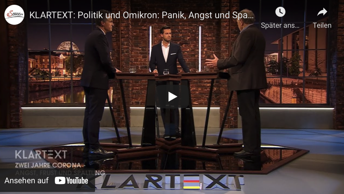 KLARTEXT: Politik und Omikron: Panik, Angst und Spaltung? CDU hat keinen Plan zur Impfpflicht!