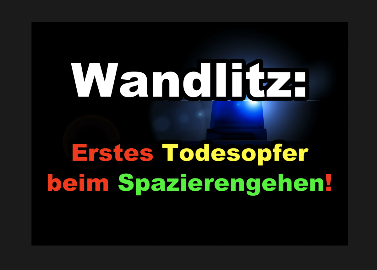 Wandlitz: Erstes Todesopfer beim Spazierengehen!