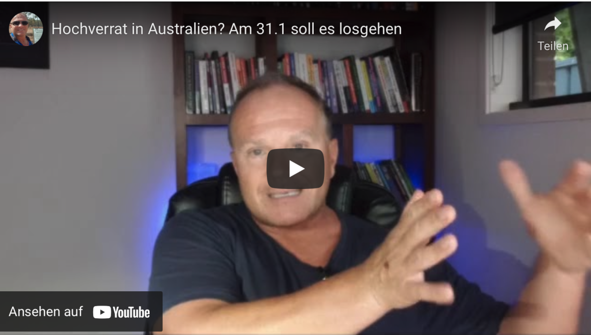 Hochverrat in Australien? Am 31.01 soll es mit Zwangsimpfung losgehen!