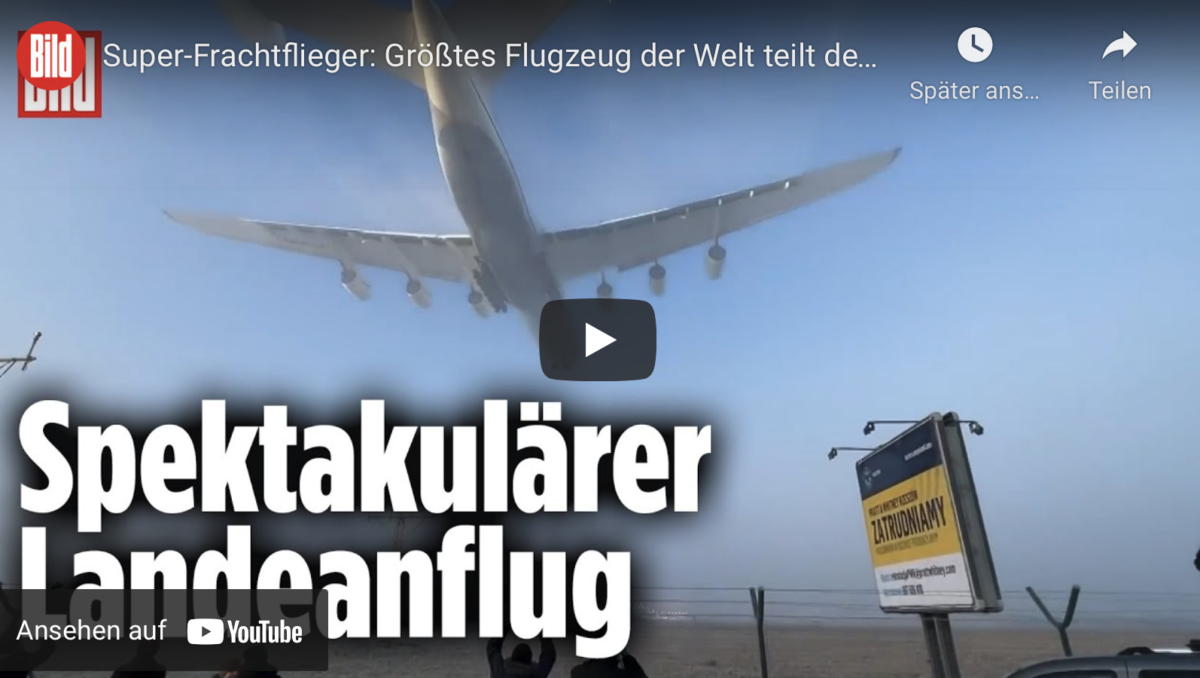 Super-Frachtflieger: Größtes Flugzeug der Welt teilt den Himmel!