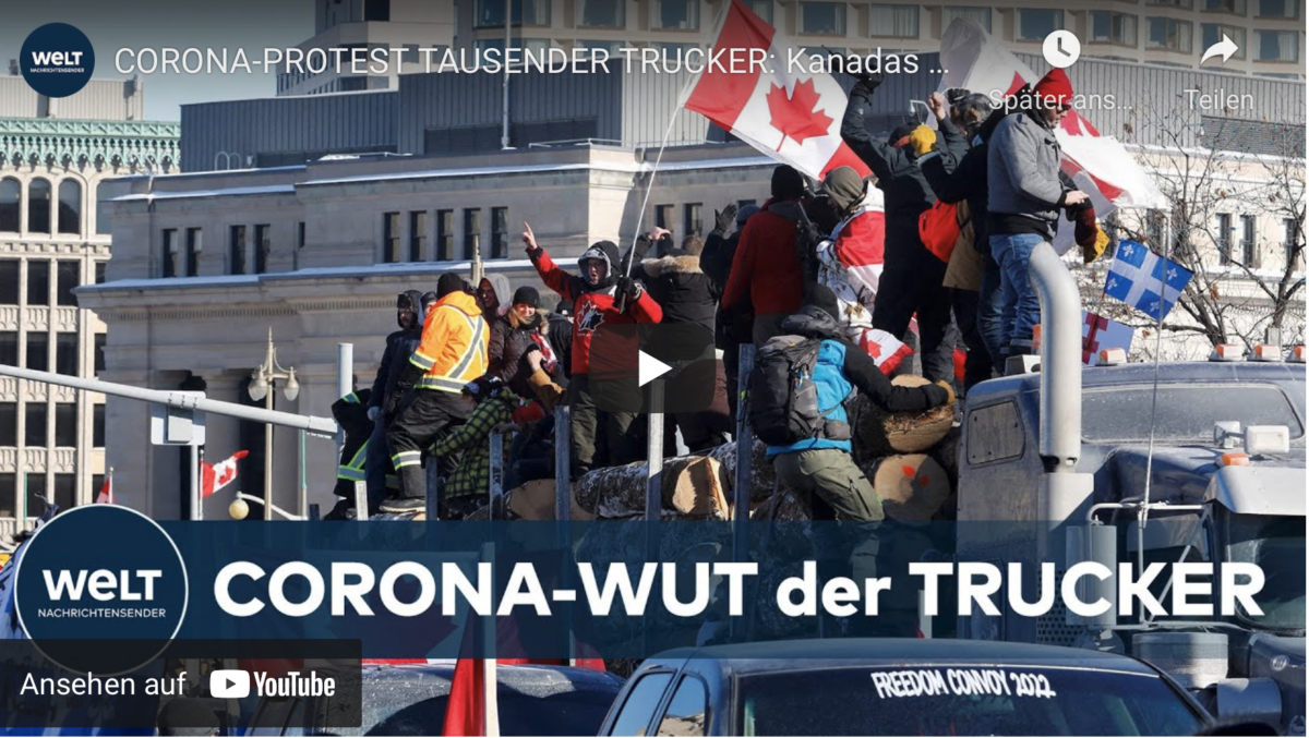 CORONA-PROTEST TAUSENDER TRUCKER: Kanadas Premier Trudeau mit Familie in Sicherheit gebracht