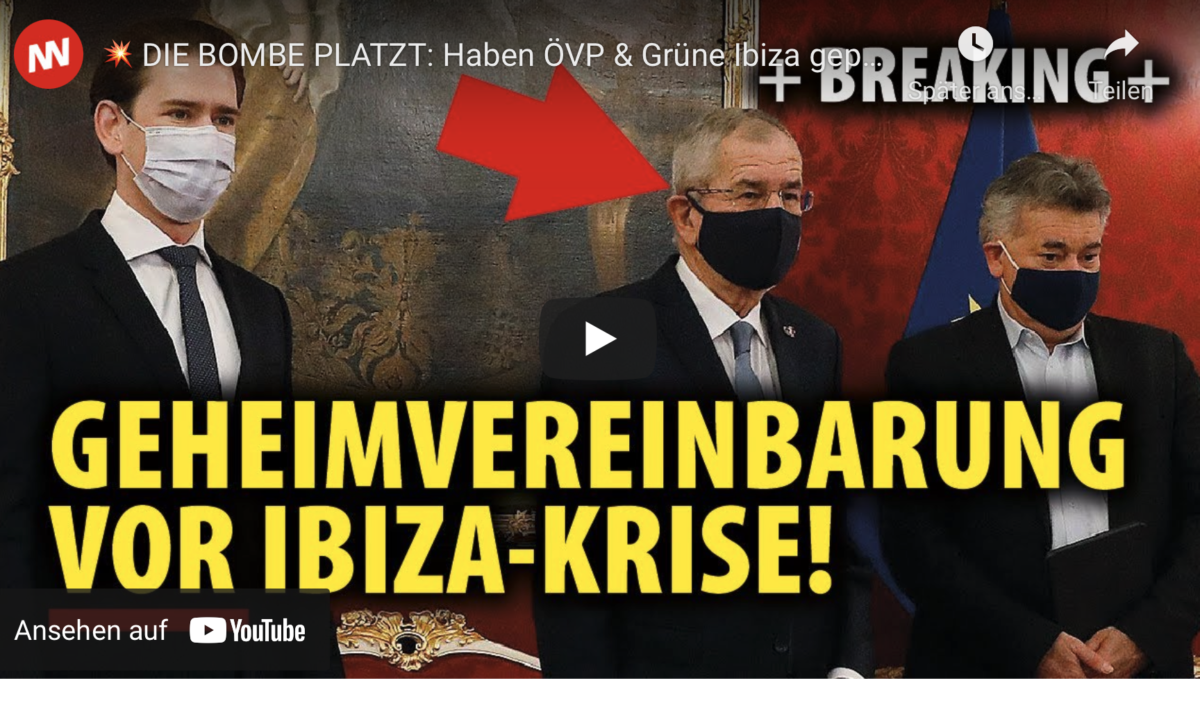 DIE BOMBE PLATZT: Haben ÖVP & Grüne Ibiza geplant? Wie hängt VdB mit drin?