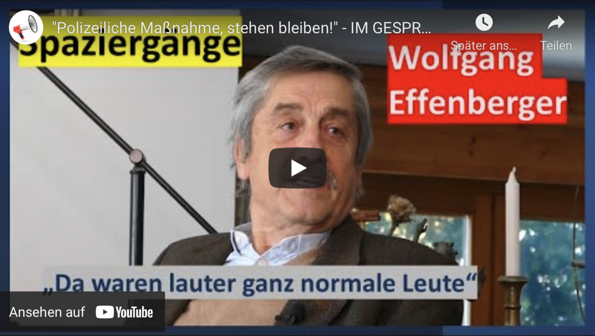 Spazierengehen: „Polizeiliche Maßnahme, stehen bleiben!“