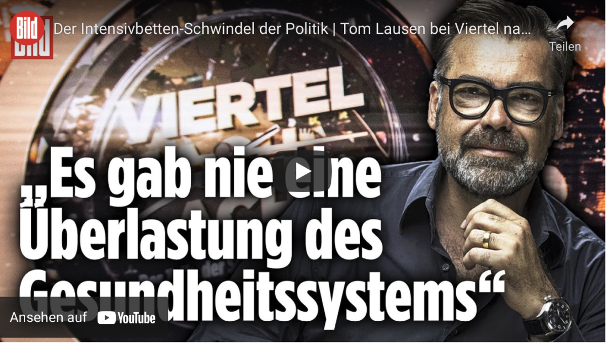Es gab keine Überlastung des Gesundheitssystem! Der Intensivbetten-Schwindel der Politik!