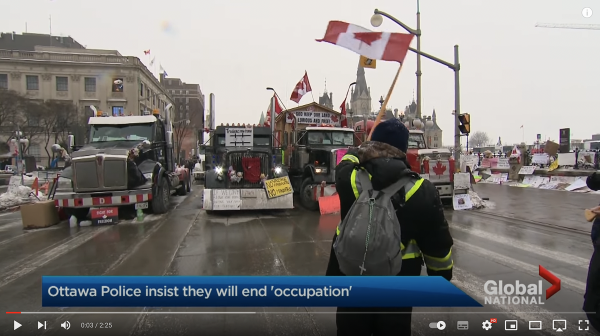 Trucker-Proteste: Komplikationen treten auf, als die Polizei von Ottawa sich verpflichtet, die „Besatzung“ des Konvois zu beenden!