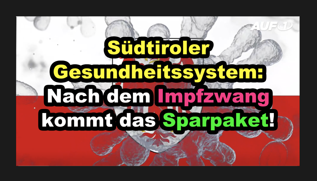 Südtiroler Gesundheitssystem: Nach dem Impfzwang kommt das Sparpaket!