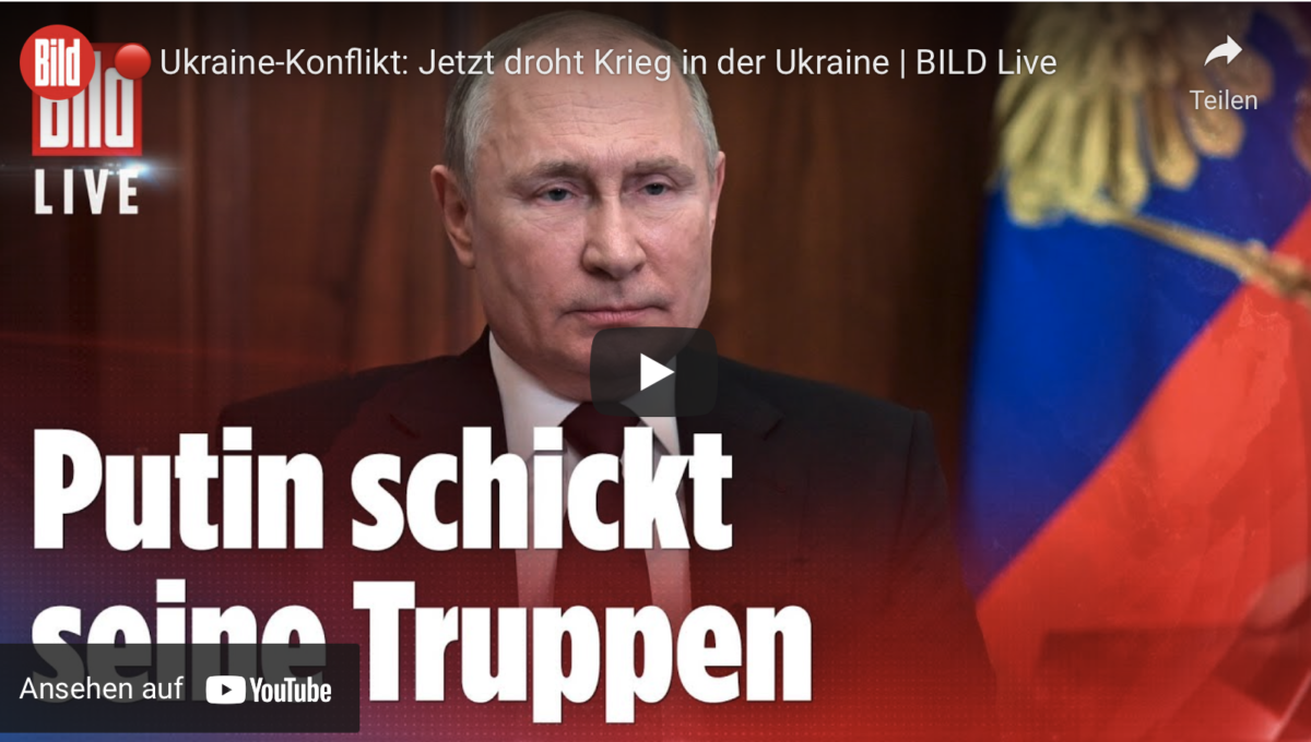 Livestream Ukraine-Konflikt: Jetzt droht 3. Weltkrieg in der Ukraine!