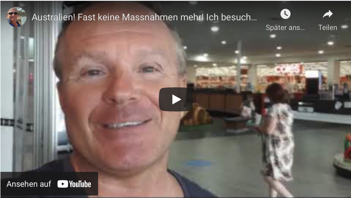 Australien! Fast keine Massnahmen mehr! Ich besuche Bunnings und Coles. Es wird nicht vorbei sein!