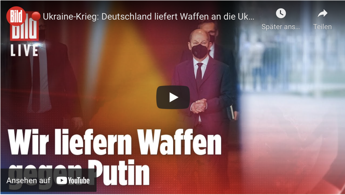 Ukraine-Krieg: Deutschländer Würste liefert jetzt doch Waffen an die Ukraine!