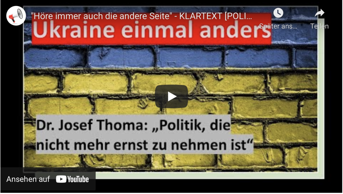 Ukraine-Krieg“Höre immer auch die andere Seite“
