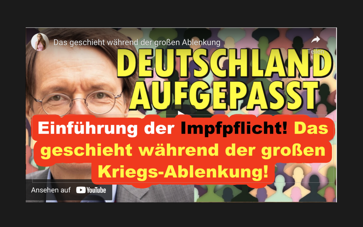 Einführung der Impfpflicht! Das geschieht während der großen Kriegs-Ablenkung!