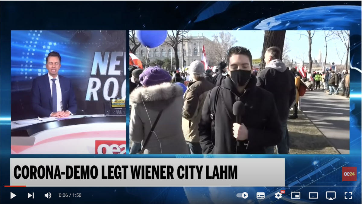 Corona-Demo in Wiener Innenstadt!