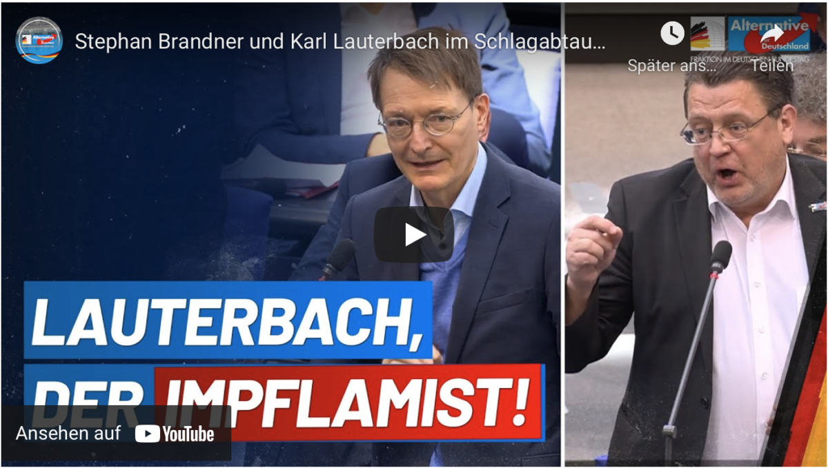 Stephan Brandner und Karl Lauterbach im Schlagabtausch!