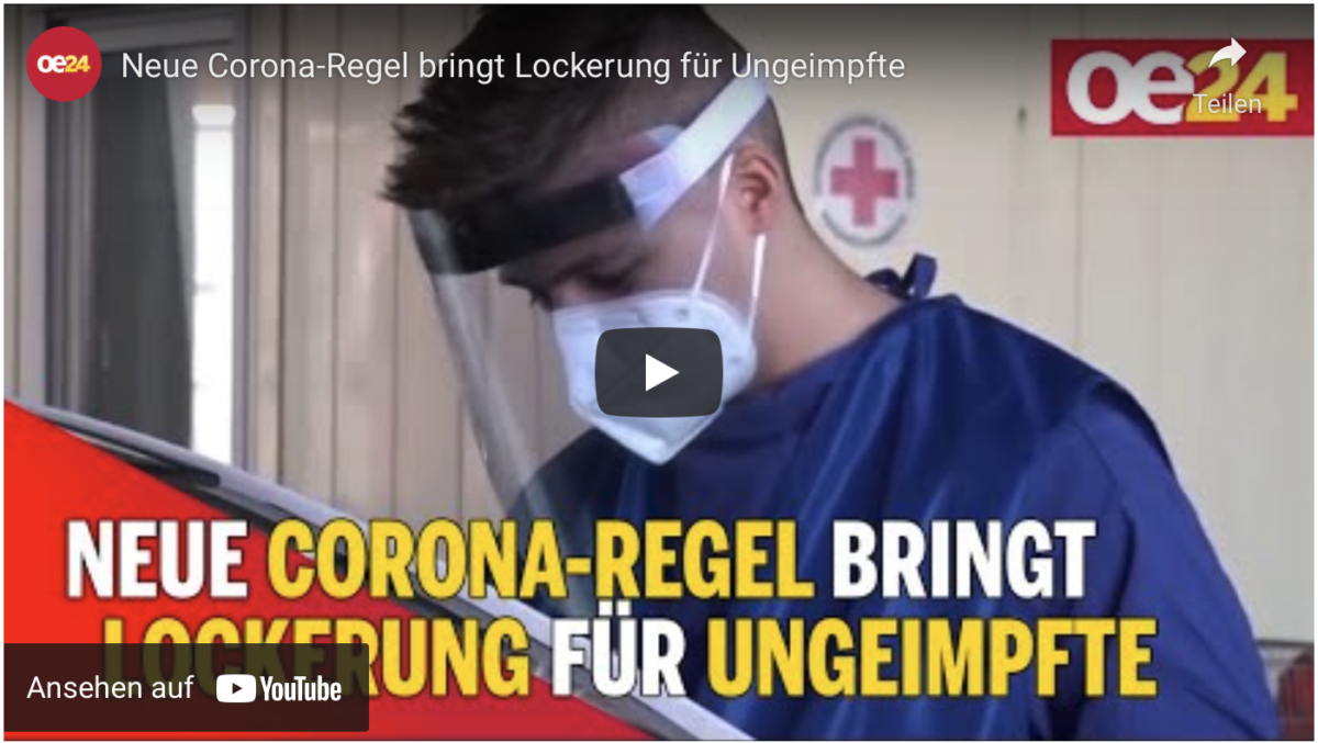 Österreich: Neue Corona-Regel bringt Lockerung für Ungeimpfte!